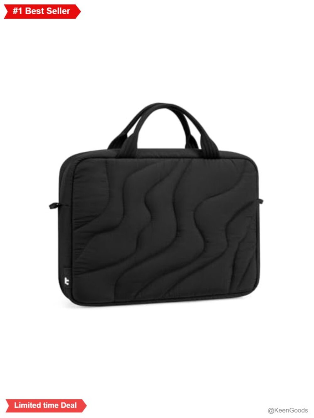 tomtoc Puffy Laptop Carrying Bag Tote for Women 15-16 Inch Laptop Briefcase